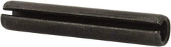 Value Collection - 8mm Diam x 45mm Long Slotted Spring Pin - Grade 1070-1080 Steel, Plain Finish - USA Tool & Supply