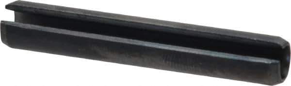 Value Collection - 8mm Diam x 50mm Long Slotted Spring Pin - Grade 1070-1080 Steel, Plain Finish - USA Tool & Supply
