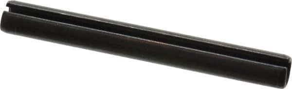 Value Collection - 8mm Diam x 70mm Long Slotted Spring Pin - Grade 1070-1080 Steel, Plain Finish - USA Tool & Supply