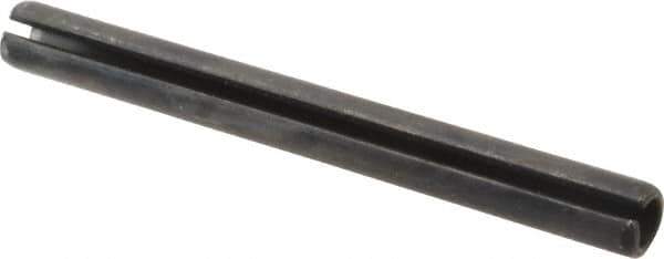 Value Collection - 8mm Diam x 80mm Long Slotted Spring Pin - Grade 1070-1080 Steel, Plain Finish - USA Tool & Supply