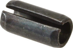Value Collection - 10mm Diam x 20mm Long Slotted Spring Pin - Grade 1070-1080 Steel, Plain Finish - USA Tool & Supply