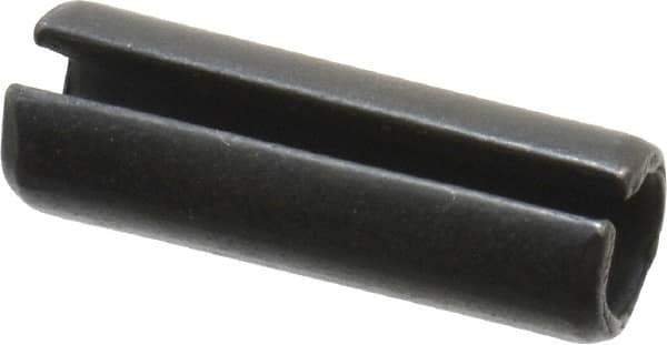 Value Collection - 10mm Diam x 30mm Long Slotted Spring Pin - Grade 1070-1080 Steel, Plain Finish - USA Tool & Supply