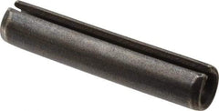 Value Collection - 10mm Diam x 50mm Long Slotted Spring Pin - Grade 1070-1080 Steel, Plain Finish - USA Tool & Supply