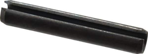 Value Collection - 10mm Diam x 60mm Long Slotted Spring Pin - Grade 1070-1080 Steel, Plain Finish - USA Tool & Supply