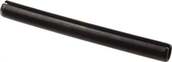 Value Collection - 10mm Diam x 100mm Long Slotted Spring Pin - Grade 1070-1080 Steel, Plain Finish - USA Tool & Supply