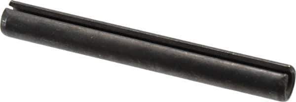 Value Collection - 12mm Diam x 100mm Long Slotted Spring Pin - Grade 1070-1080 Steel, Plain Finish - USA Tool & Supply