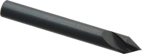 M.A. Ford - 3/16" Head Diam, 3/16" Shank Diam, 1 Flute 60° High Speed Steel Countersink - Bright Finish, 1-1/2" OAL, 0.045" Nose Diam, Single End, Straight Shank, Right Hand Cut - USA Tool & Supply