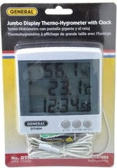 General - 23 to 122°F, 20 to 99% Humidity Range, Thermo-Hygrometer - 6% Relative Humidity Accuracy - USA Tool & Supply