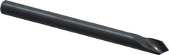 M.A. Ford - 1/8" Head Diam, 1/8" Shank Diam, 1 Flute 82° High Speed Steel Countersink - Bright Finish, 1-1/2" OAL, 0.03" Nose Diam, Single End, Straight Shank, Right Hand Cut - USA Tool & Supply