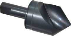 M.A. Ford - 1-1/4" Head Diam, 1/2" Shank Diam, 1 Flute 90° High Speed Steel Countersink - Bright Finish, 3" OAL, 0.12" Nose Diam, Single End, Straight Shank, Right Hand Cut - USA Tool & Supply