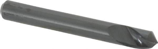 M.A. Ford - 3/16" Head Diam, 3/16" Shank Diam, 1 Flute 100° High Speed Steel Countersink - Bright Finish, 1-1/2" OAL, 0.045" Nose Diam, Single End, Straight Shank, Right Hand Cut - USA Tool & Supply