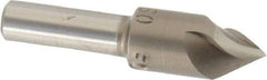 M.A. Ford - 3/8" Head Diam, 1/4" Shank Diam, 3 Flute 60° High Speed Steel Countersink - Bright Finish, 1-5/8" OAL, 0.11" Nose Diam, Single End, Straight Shank, Right Hand Cut - USA Tool & Supply