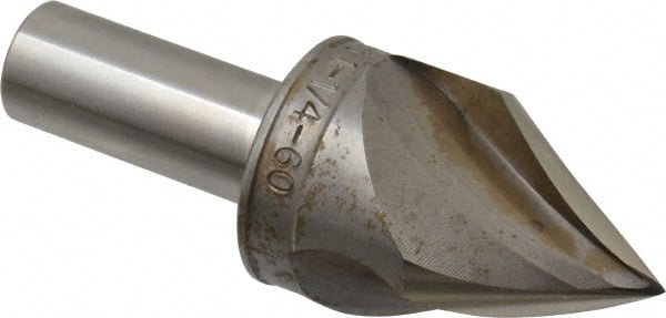M.A. Ford - 1-1/4" Head Diam, 5/8" Shank Diam, 3 Flute 60° High Speed Steel Countersink - USA Tool & Supply