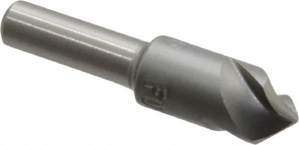 M.A. Ford - 3/8" Head Diam, 1/4" Shank Diam, 3 Flute 90° High Speed Steel Countersink - USA Tool & Supply