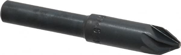 M.A. Ford - 5/16" Head Diam, 1/4" Shank Diam, 6 Flute 60° High Speed Steel Countersink - USA Tool & Supply