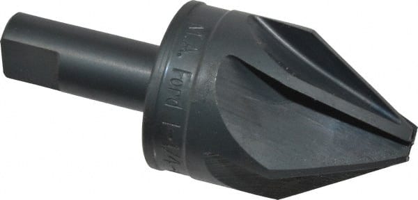 M.A. Ford - 1-1/4" Head Diam, 1/2" Shank Diam, 6 Flute 60° High Speed Steel Countersink - USA Tool & Supply