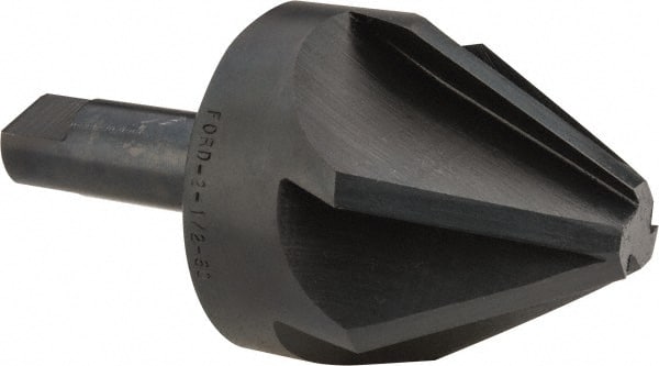 M.A. Ford - 2-1/2" Head Diam, 3/4" Shank Diam, 6 Flute 60° High Speed Steel Countersink - USA Tool & Supply