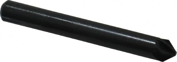 M.A. Ford - 1/4" Head Diam, 1/4" Shank Diam, 6 Flute 82° High Speed Steel Countersink - USA Tool & Supply