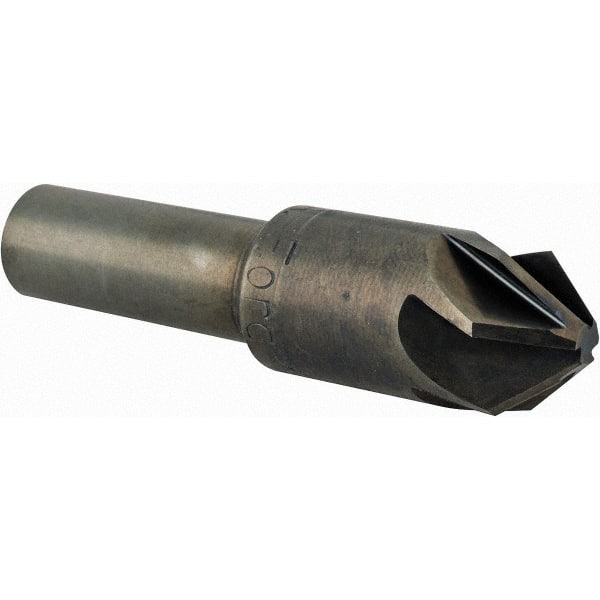 M.A. Ford - 1/2" Head Diam, 3/8" Shank Diam, 6 Flute 82° High Speed Steel Countersink - USA Tool & Supply