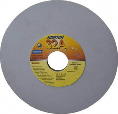 Norton - 7" Diam x 1-1/4" Hole x 1/4" Thick, L Hardness, 220 Grit Surface Grinding Wheel - Aluminum Oxide, Type 1, Very Fine Grade, 3,600 Max RPM, Vitrified Bond, No Recess - USA Tool & Supply