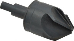 M.A. Ford - 1-1/4" Head Diam, 1/2" Shank Diam, 6 Flute 82° High Speed Steel Countersink - USA Tool & Supply