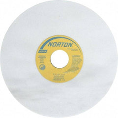 Norton - 8" Diam x 1-1/4" Hole x 1/4" Thick, J Hardness, 60 Grit Surface Grinding Wheel - Aluminum Oxide, Type 1, Medium Grade, 3,600 Max RPM, Vitrified Bond, No Recess - USA Tool & Supply
