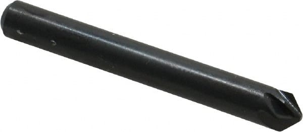M.A. Ford - 3/16" Head Diam, 3/16" Shank Diam, 6 Flute 90° High Speed Steel Countersink - USA Tool & Supply
