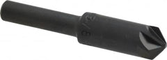 M.A. Ford - 3/8" Head Diam, 1/4" Shank Diam, 6 Flute 100° High Speed Steel Countersink - USA Tool & Supply