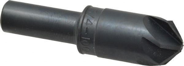 M.A. Ford - 3/4" Head Diam, 1/2" Shank Diam, 6 Flute 100° High Speed Steel Countersink - USA Tool & Supply
