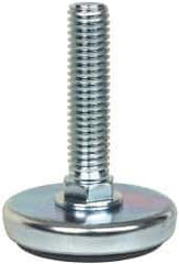 Vlier - 1/2-13 Bolt Thread, Stud Mount Leveling Pad & Mount - 300 Max Lb Capacity, 2" Base Diam - USA Tool & Supply