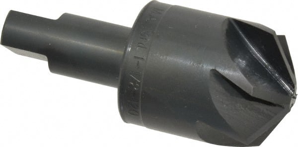 M.A. Ford - 1-1/2" Head Diam, 3/4" Shank Diam, 6 Flute 120° High Speed Steel Countersink - USA Tool & Supply