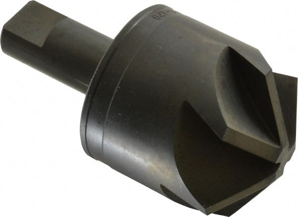 M.A. Ford - 2" Head Diam, 3/4" Shank Diam, 6 Flute 120° High Speed Steel Countersink - USA Tool & Supply