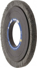 Osborn - 14" OD, 5-1/4" Arbor Hole, Crimped Nylon Wheel Brush - 1" Face Width, 1-1/4" Trim Length, 0.028" Filament Diam, 1,800 RPM - USA Tool & Supply