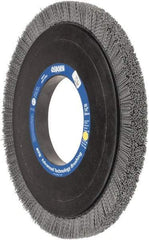 Osborn - 14" OD, 5-1/4" Arbor Hole, Crimped Nylon Wheel Brush - 1" Face Width, 1-1/4" Trim Length, 0.04" Filament Diam, 1,800 RPM - USA Tool & Supply