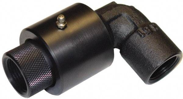 Barco - 2" Pipe, 4" Flange Thickness, Plane Swivel, Double 90 Elbow Swivel Joint - Carbon Steel, Size Code 32, NPT Ends - USA Tool & Supply