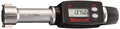 Starrett - 0.16" to 0.2", IP65, Carbide Face Electronic Inside Micrometer - 0.00005" Resolution, 0.00015" Accuracy, 3/4" Gage Depth - USA Tool & Supply
