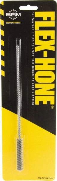 Brush Research Mfg. - 0.276" to 0.315" Bore Diam, 120 Grit, Zirconia Alumina Flexible Hone - Medium, 8" OAL - USA Tool & Supply