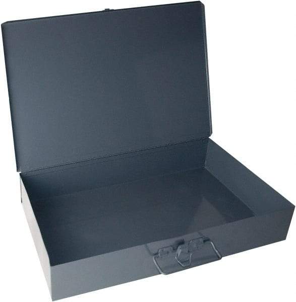 Durham - 18 Inches Wide x 3 Inches High x 12 Inches Deep Compartment Box - Steel , 1 Compartment - USA Tool & Supply