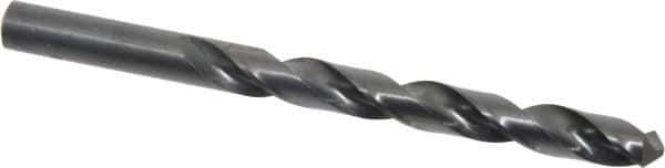 Hertel - 10mm 118° High Speed Steel Jobber Drill - Oxide Finish, Right Hand Cut, Spiral Flute, Straight Shank, 130mm OAL, Standard Point - USA Tool & Supply