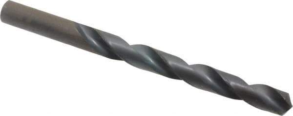 Hertel - 10.9mm 118° High Speed Steel Jobber Drill - Oxide Finish, Right Hand Cut, Spiral Flute, Straight Shank, 140mm OAL, Standard Point - USA Tool & Supply