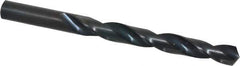 Hertel - 12.8mm 118° High Speed Steel Jobber Drill - Oxide Finish, Right Hand Cut, Spiral Flute, Straight Shank, 152mm OAL, Standard Point - USA Tool & Supply