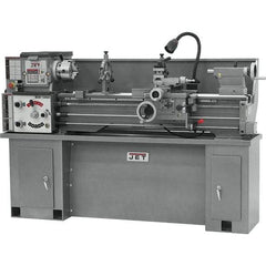 Jet - 13" Swing, 120" Between Centers, 230 Volt, Single Phase Bench Lathe - 5MT Taper, 2 hp, 70 to 1,600 RPM, 1-3/8" Bore Diam - USA Tool & Supply