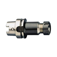 HAIMER - 1.5mm to 20mm Capacity, 6.3" Projection, HSK63A Hollow Taper, ER32 Collet Chuck - 0.0001" TIR - Exact Industrial Supply