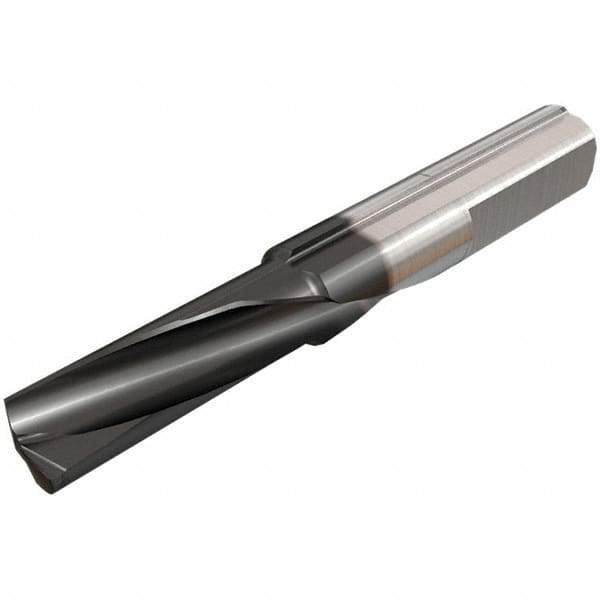 Iscar - 7mm Min Bore Diam, 21mm Max Bore Depth, 8mm Shank Diam, Helical Boring Bar - 0.3mm Corner Radius, Left Hand Cut, Solid Carbide, TiAlN Finish - Exact Industrial Supply