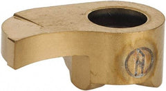 Iscar - 1115250020GIQR Grade IC528, 2.5mm Cutting Width Carbide Grooving Insert - 0.65mm Max Depth of Cut, 0.2mm Corner Radius, TiCN/TiN Finish - USA Tool & Supply