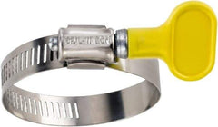 IDEAL TRIDON - SAE Size 4, 5/16 to 5/8" Diam, Stainless Steel Turn-Key Worm Drive Clamp - 5/16" Wide, Material Grade 201, Series 5Y - USA Tool & Supply