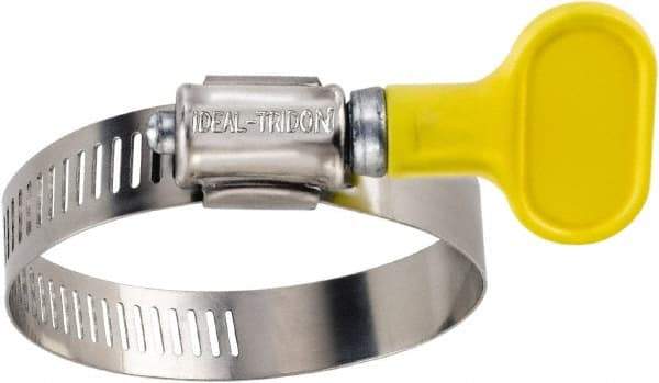 IDEAL TRIDON - SAE Size 48, 2-1/2 to 3-1/2" Diam, Stainless Steel Turn-Key Worm Drive Clamp - 1/2" Wide, Material Grade 201, Series 5Y - USA Tool & Supply