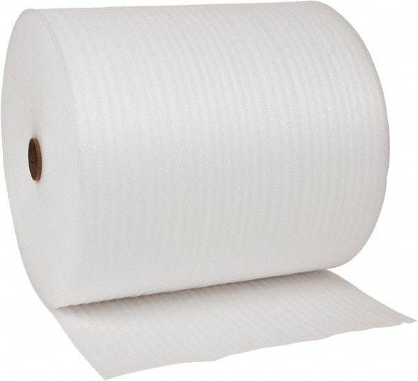 Value Collection - 625' Long x 24" Wide x 1/16" Thick, Polyethylene Foam - White - USA Tool & Supply