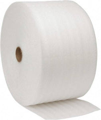 Value Collection - 375' Long x 12" Wide x 3/32" Thick, Polyethylene Foam - White - USA Tool & Supply