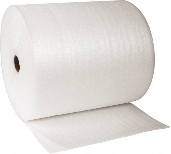 Value Collection - 375' Long x 24" Wide x 3/32" Thick, Polyethylene Foam - White - USA Tool & Supply